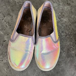 Cute multicolor and shine shoe.